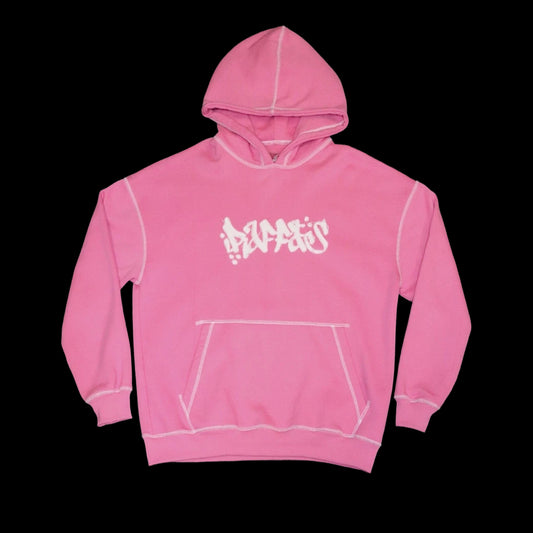 [pink] heavyweight 'arabic' hoodie.